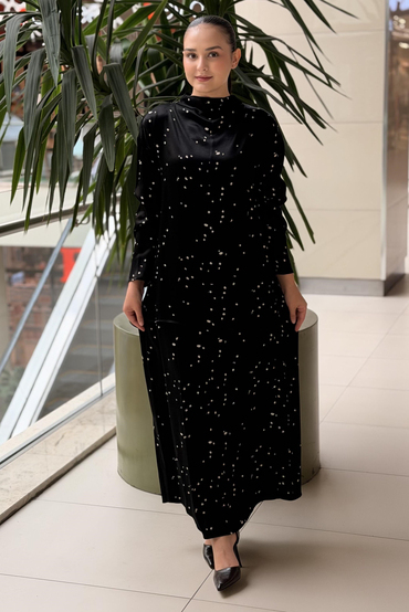 Kahma Puantiyeli Tunik Etek Takım