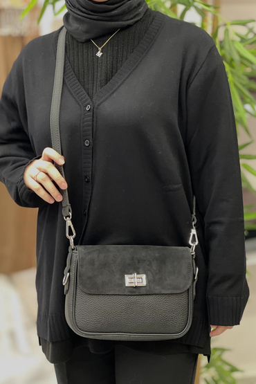 Mahal Bags Kapak Kilitli Çapraz Çanta