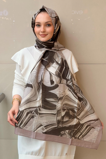 İpekevi Flora Desen Soft Şal