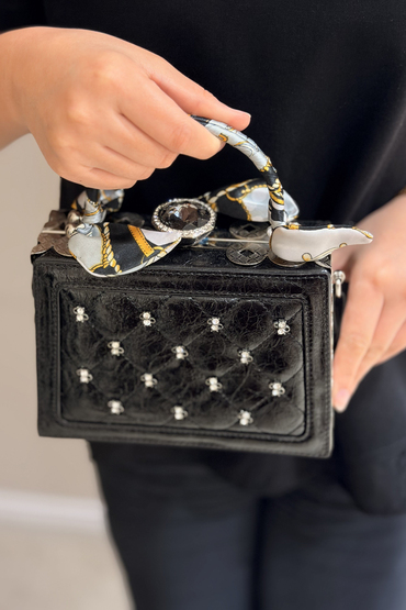 Mahal Bags Diamond Kilit Kutu Çapraz Askılı Çanta