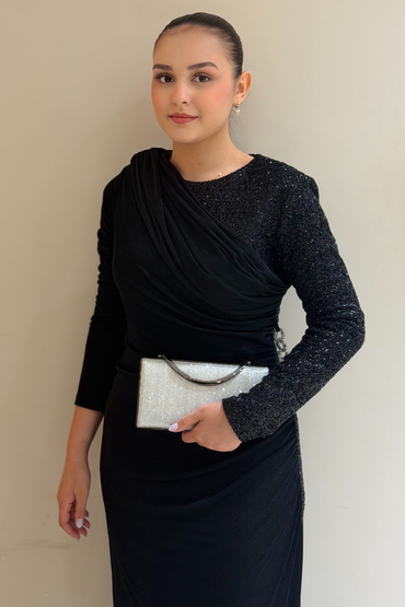 Mahal Bags Box Oval Kilitli Abiye Çanta