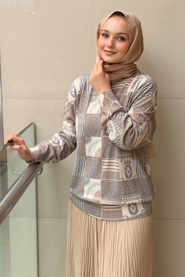 Ghisa Patchwork Desen Tunik