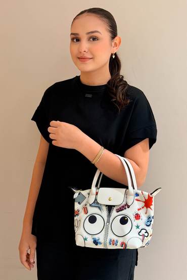 Mahal Bags El Tutmalı Çapraz Askılı Emoji Çanta