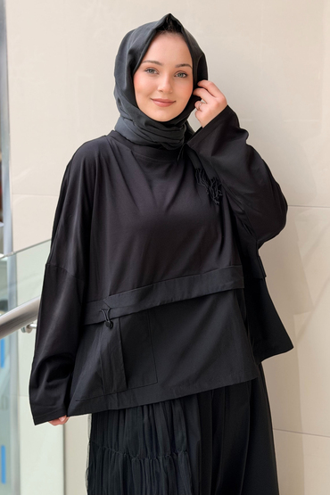 Ghisa Stoperli Torba Cepli Kumaş Mix Tunik