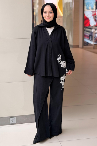 Missemramiss Linen Nakışlı Takım