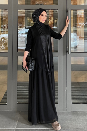 Nurcan Çetin 24603-23K File Detay İçli Dışlı Elbise