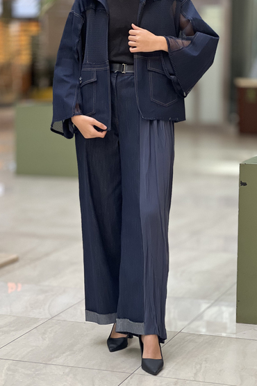 Ceremony Sol Yanı Tencel Kraşlı Kot Pantolon