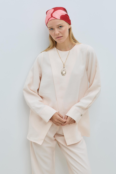 Bood Asimetrik Kesim Bluz