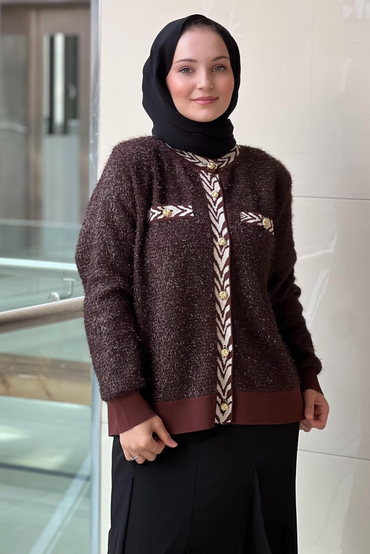 Ghisa Ribanalı Sim İpli Triko Hırka