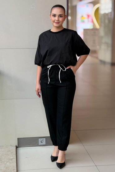 İpekyol Kontrast Bel Jogger Pantolon