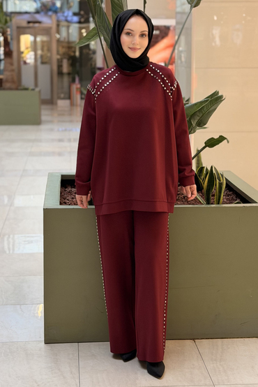 Ceremony Bluz Ve Pantolonu Çakma Detaylı Luna Takım
