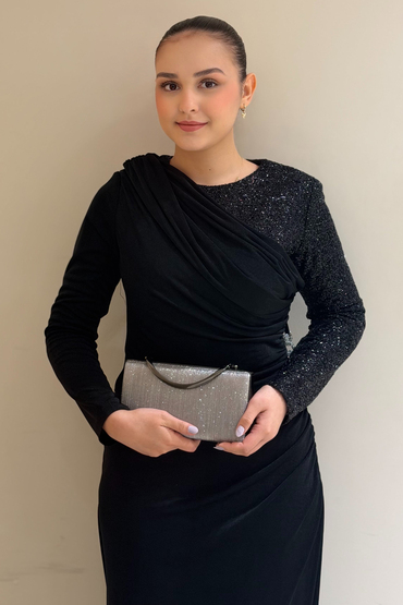Mahal Bags Box Oval Kilitli Abiye Çanta