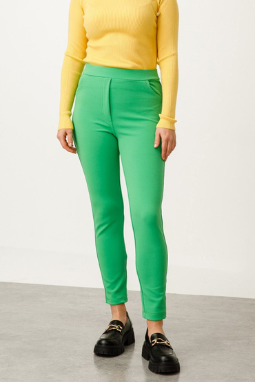 On Fashion 74165 Gizli Cep İnce Fitilli Dar Paça Tayt Pantolon