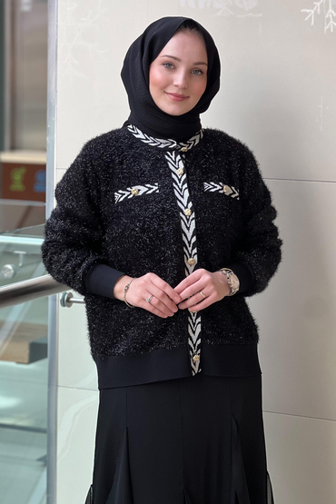 Ghisa Ribanalı Sim İpli Triko Hırka