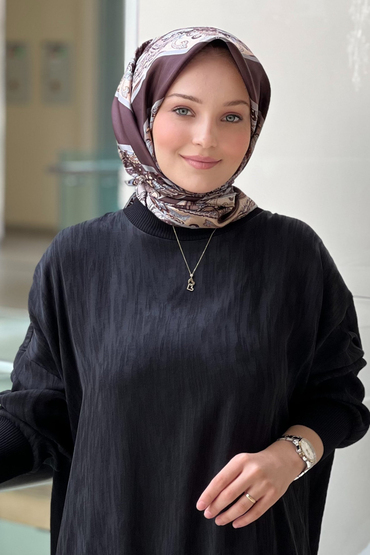 Lija Zerrin Twill İpek Eşarp