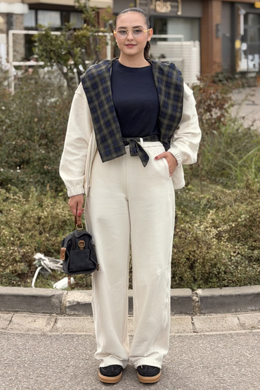 Twist Kuşaklı Eşofman Alt Pantolon