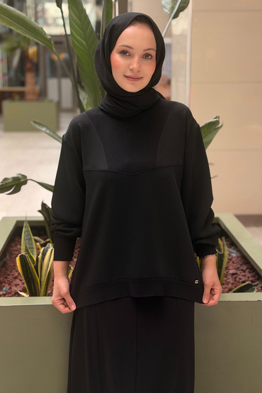 Ghisa Ribana Yaka Merserize Kombinli Tunik