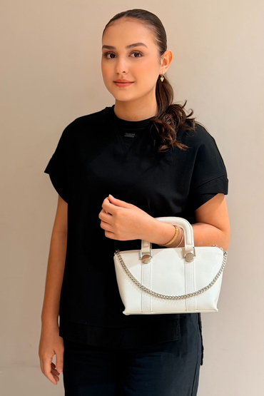 Mahal Bags Zincir Aksesuarlı El Tutmalı Çapraz Askılı Çanta