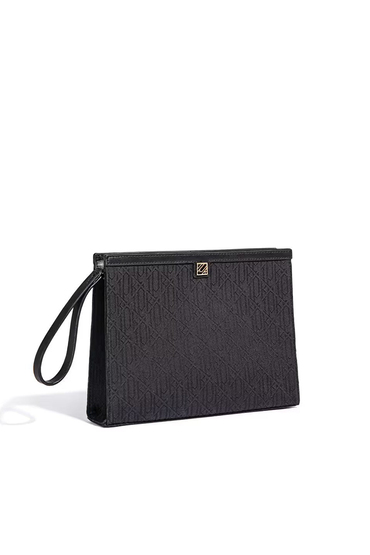 İpekyol Monogram Jakarlı Journey Clutch Çanta