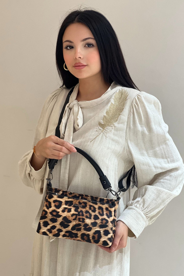 Mahal Bags Dört Fermuarlı Çapraz Çanta