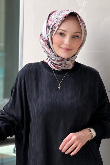 Lija Zerrin Twill İpek Eşarp