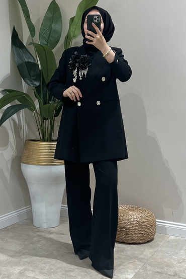 Senna Rose Stone Suit Takım