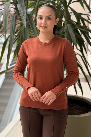 İpekyol Monogram Düğmeli Triko Tunik