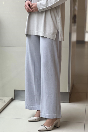 Missdalida 7002-23K Yüzde Yüz Yün Bol Paça Pantolon
