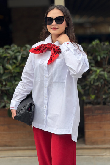 Mahal Lowe Çift Cepli Oversize Gömlek