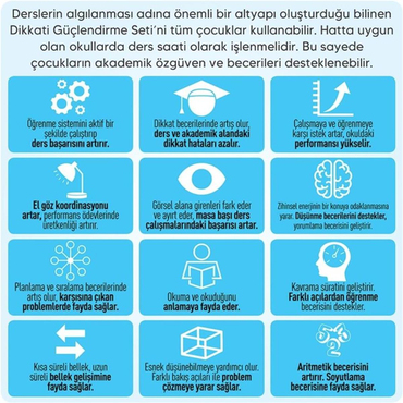 Adeda Dikkati Güçlendirme Seti 2 Yaş