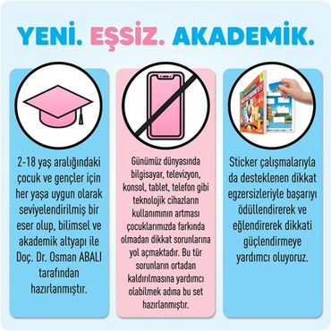 Adeda Dikkati Güçlendirme Seti 2 Yaş