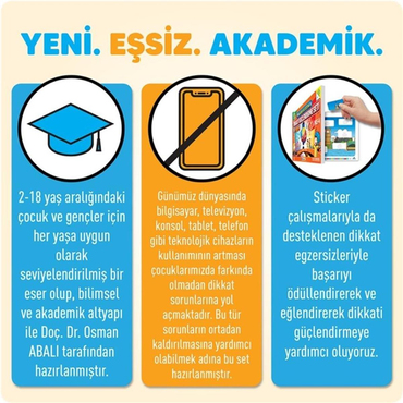 Adeda Dikkati Güçlendirme Seti 3 Yaş