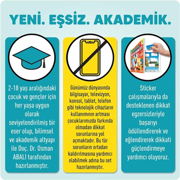 Adeda Dikkati Güçlendirme Seti 4 Yaş