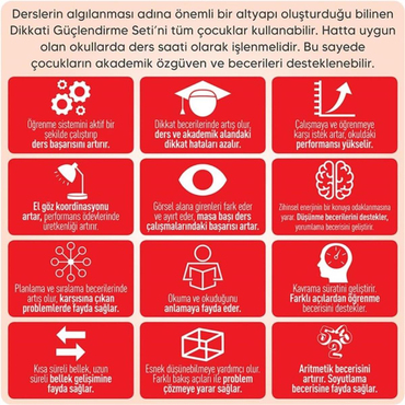 Adeda Dikkati Güçlendirme Seti 5 Yaş