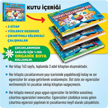 Adeda Dikkati Güçlendirme Seti 7 Yaş (1.Sınıf)