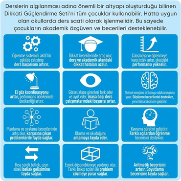 Adeda Dikkati Güçlendirme Seti 7 Yaş (1.Sınıf)