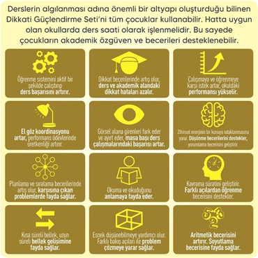 Adeda Dikkati Güçlendirme Seti 8 Yaş (2.Sınıf)