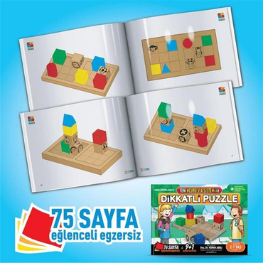 Adeda Dikkatli Puzzle İlk Adım 2-7 Yaş