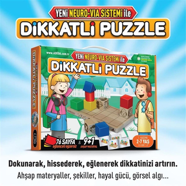 Adeda Dikkatli Puzzle İlk Adım 2-7 Yaş
