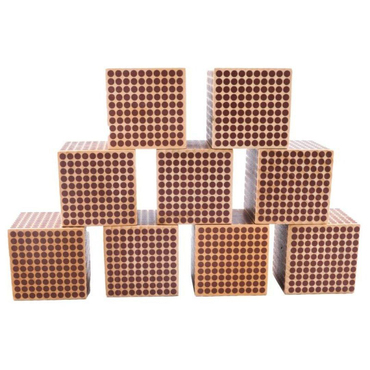 Ahşap Binlik Küp Seti ( 9 Adet )