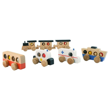 Ahşap Ulaşım Araçları Seti