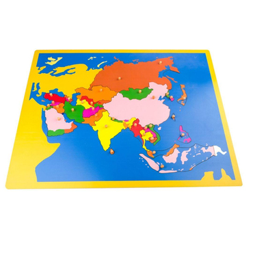 Asya Kıtası Haritası Puzzle