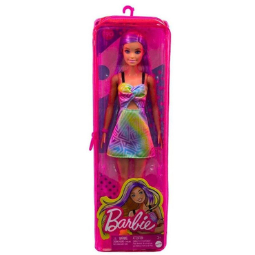 Barbie Gökkuşağı Renkli Elbiseli
