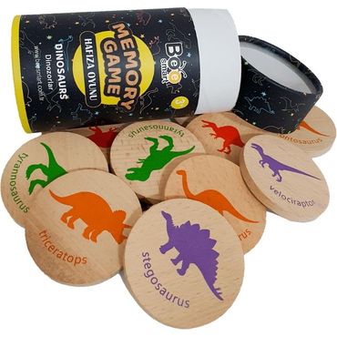 Bee Smart Memory Game Dinosaurs - Ahşap Dinazorlar
