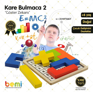 Bemi Toys Kare Bulmaca 2 Ahşap
