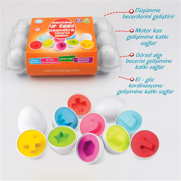 Circle Toys 15’Li Geometrik Yumurta