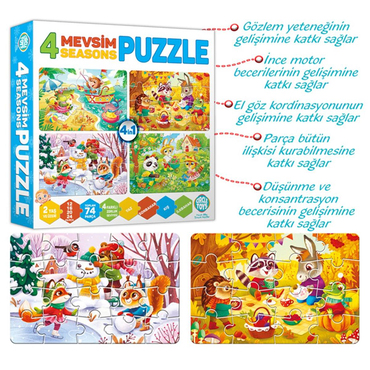 Circle Toys 4 Mevsim Puzzle