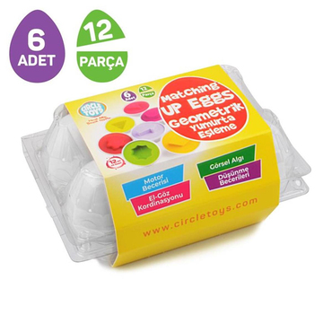 Circle Toys 6 Lı Geometrik Yumurta