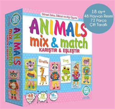 Circle Toys Animals Mix&Match Karıştır&Eşleştir Hayvanlar