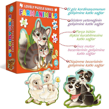 Circle Toys Lovely Puzzle Farm Anımals